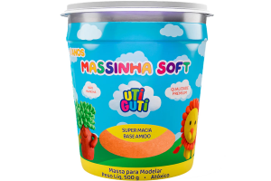 MASSINHA SOFT UTIGUTI POTE 500G LARANJA