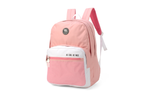 MOCHILA LUXCEL ROSA E BRANCA UN