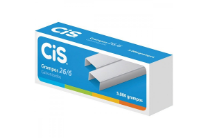 GRAMPO GALVANIZADOS CIS 26/6 CX COM 5000 UNI