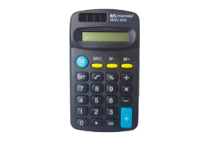 CALCULADORA DE BOLSO 8 DIGITOS PRETA