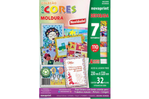 ECOCORES MOLDURA DECORADA A4+ 23X32CM 32 FLS