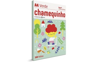 SULFITE CHAMEQUINHO A4 COM 100 FHS VERDE 75G/M