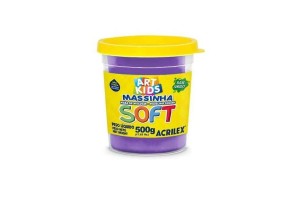 MASSA DE MODELAR ACRILEX PT 500G VIOLETA
