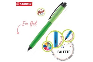CANETA STABILO GEL PALETTE 7MM CORPO VERDE RETRATIL